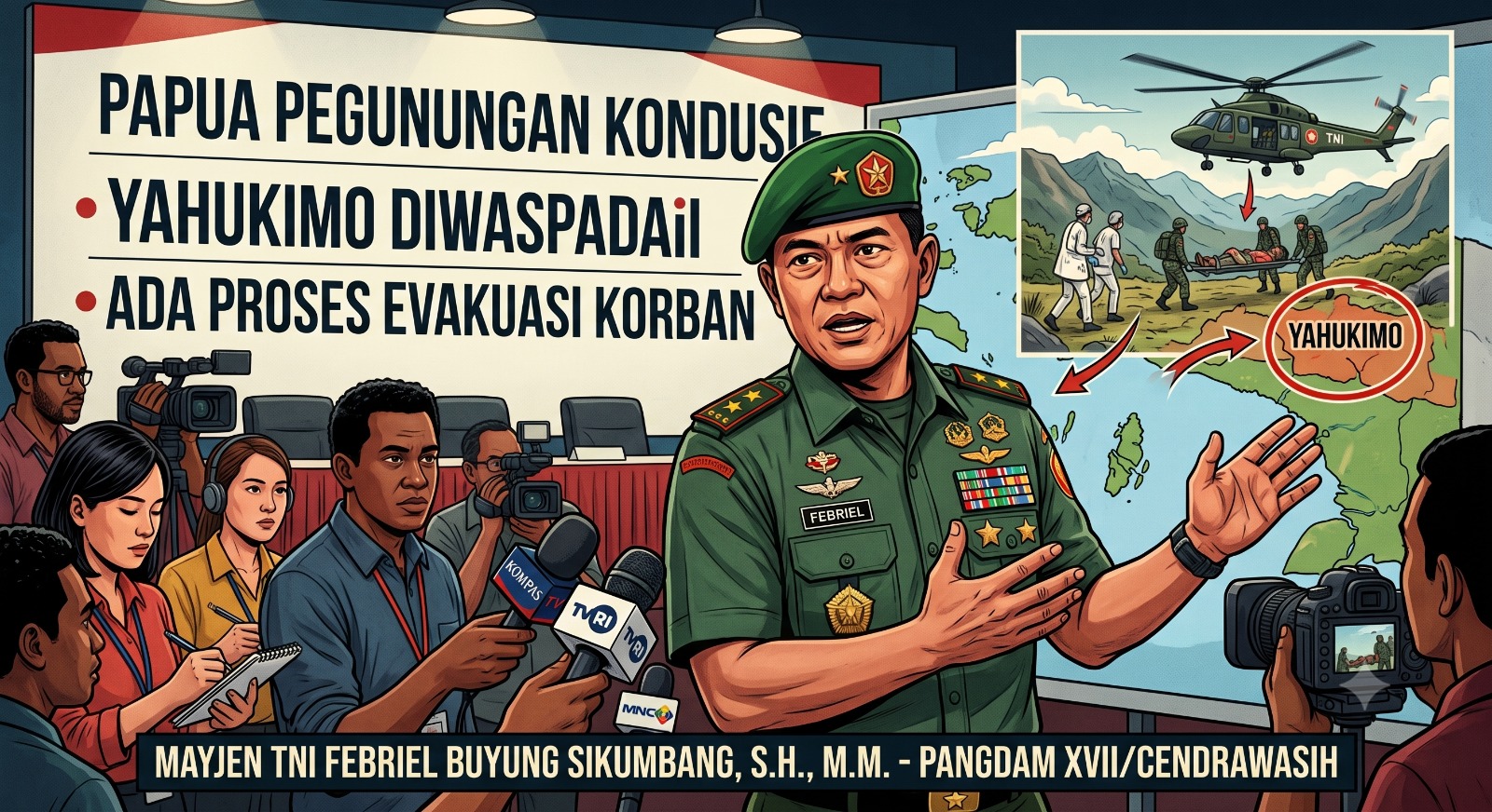 Pangdam: Papua Pegunungan Kondusif, Yahukimo Diwaspadai